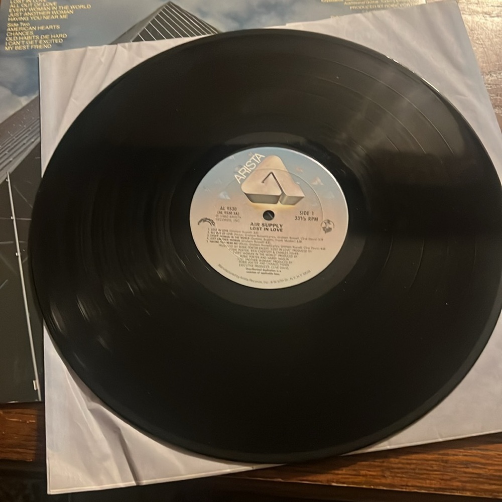 Air Supply – Lost In Love AL9530 1980 Soft Rock Pop Black Album LP Vinyl Record - Picture 3 of 4